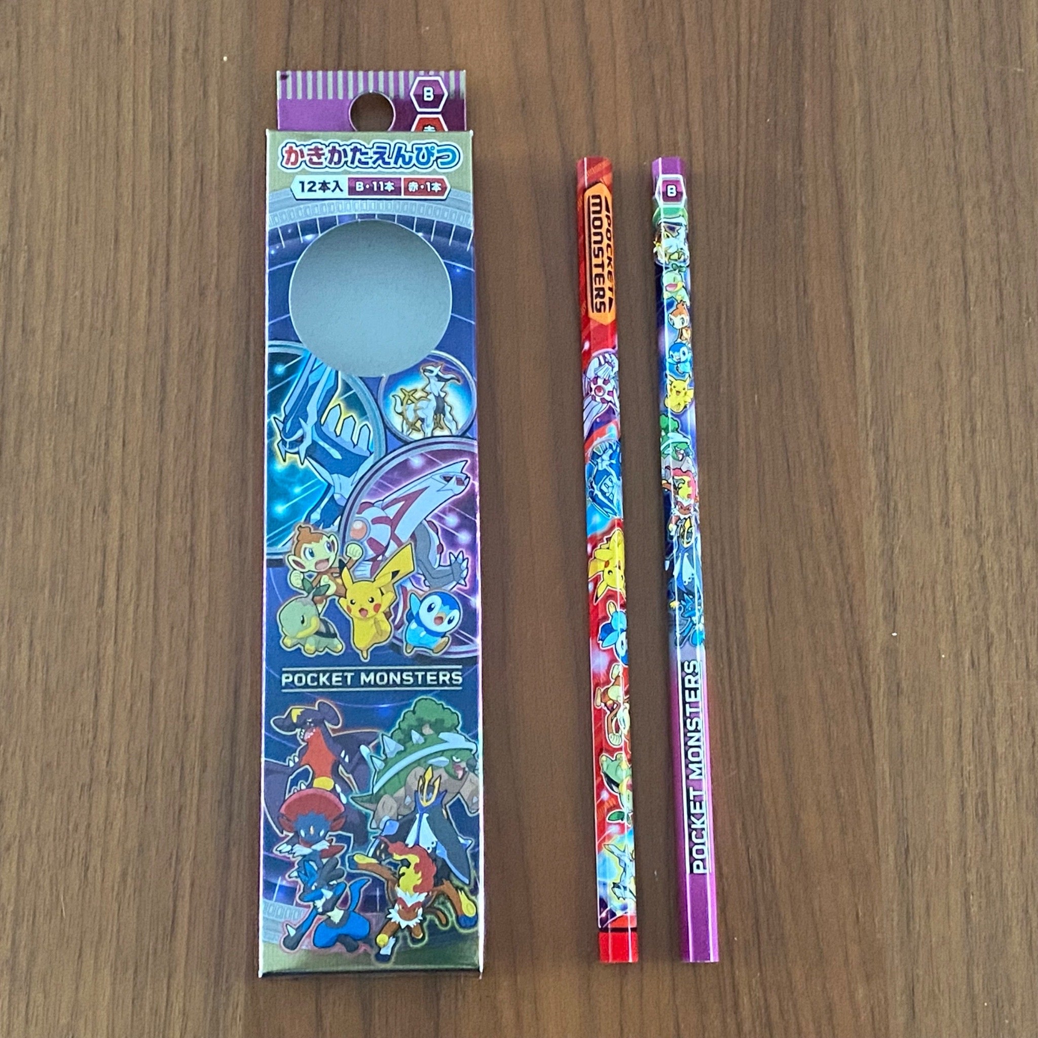 Lápices Showa Note Pokemon + caja original (2 lápices)