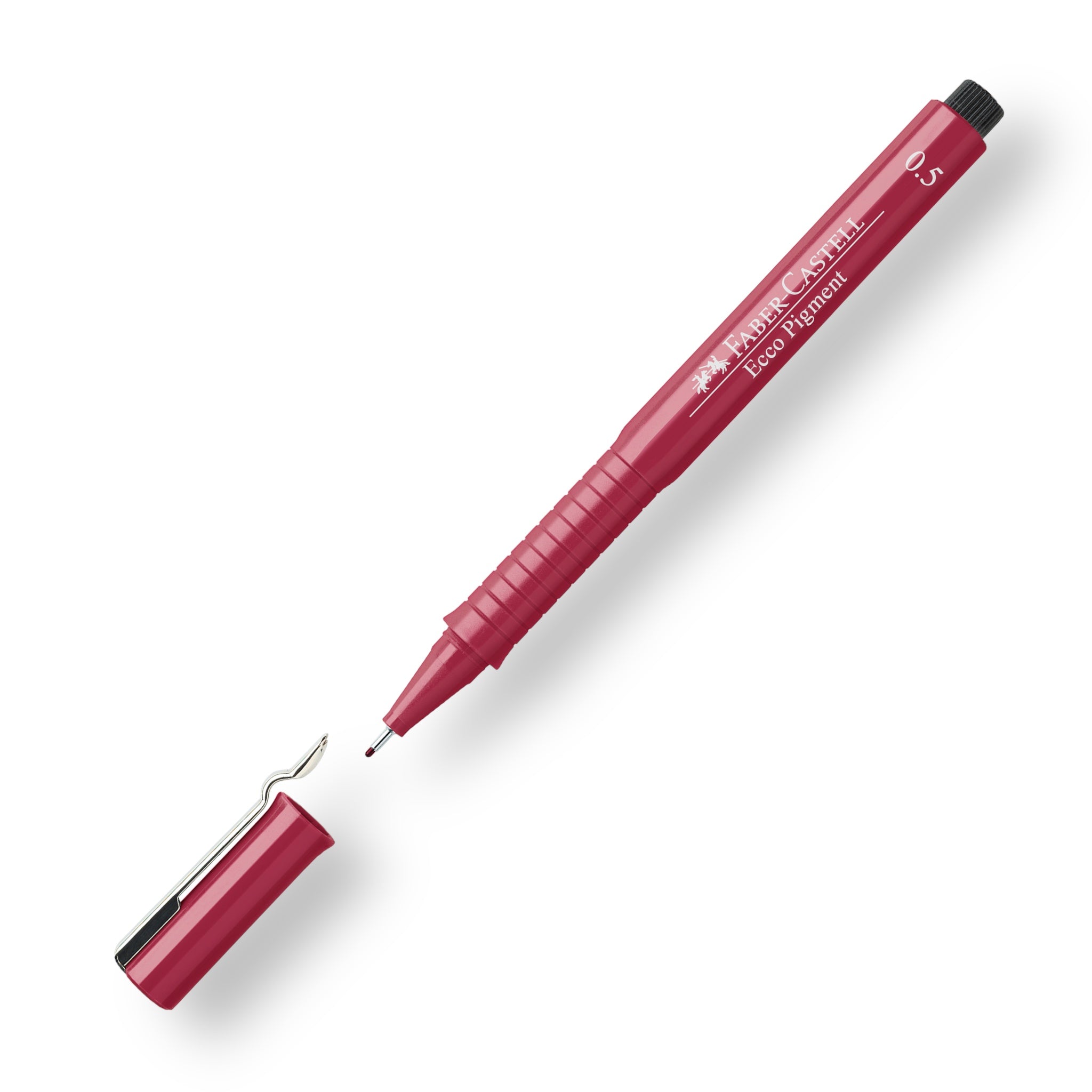 Rotulador Ecco Pigment 0,5 mm. Rojo. Faber-Castell