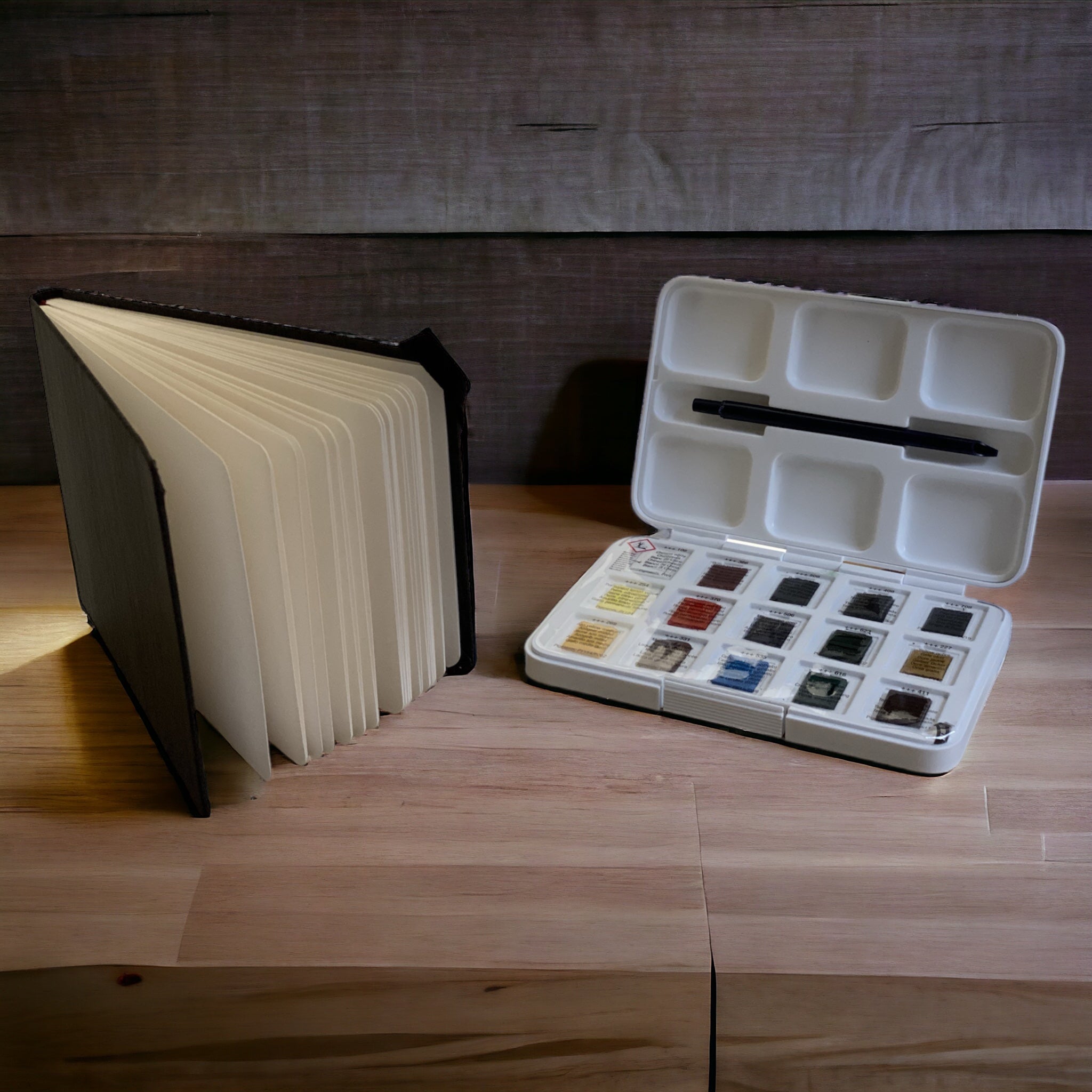 Juego de acuarelas Van Gogh + cuaderno Hahnemühle