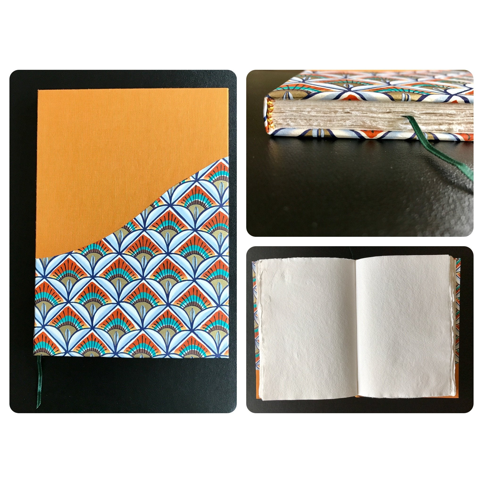 Combinación papel Indio & tela - Black Sheep Handmade