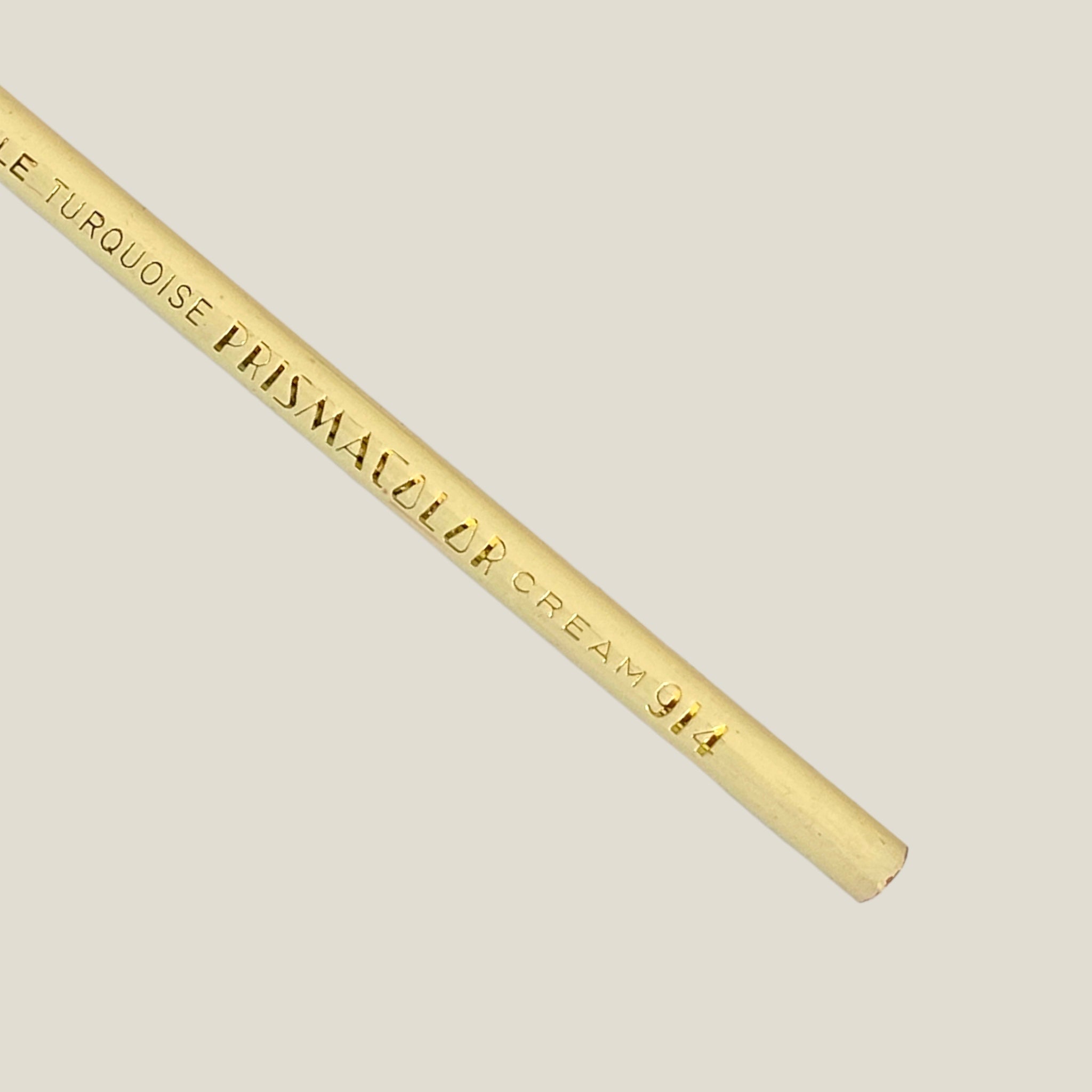Lápiz Turquoise Prismacolor 914. Crema. Vintage. Eagle Pencil Co.