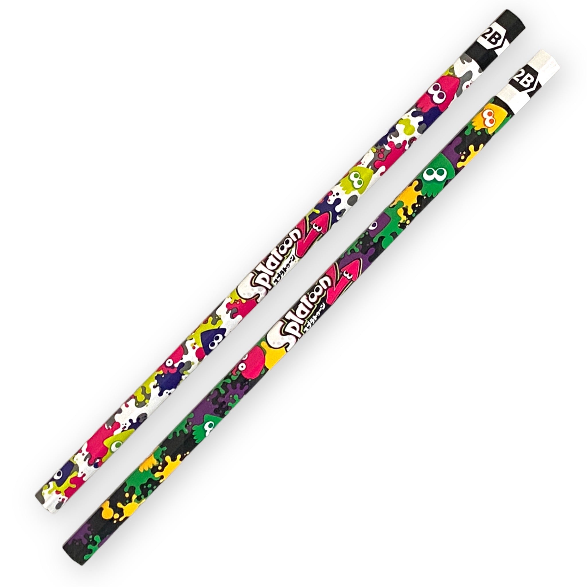 Lápiz Splatoon 2. 2B. (2 lápices). Mitsubishi