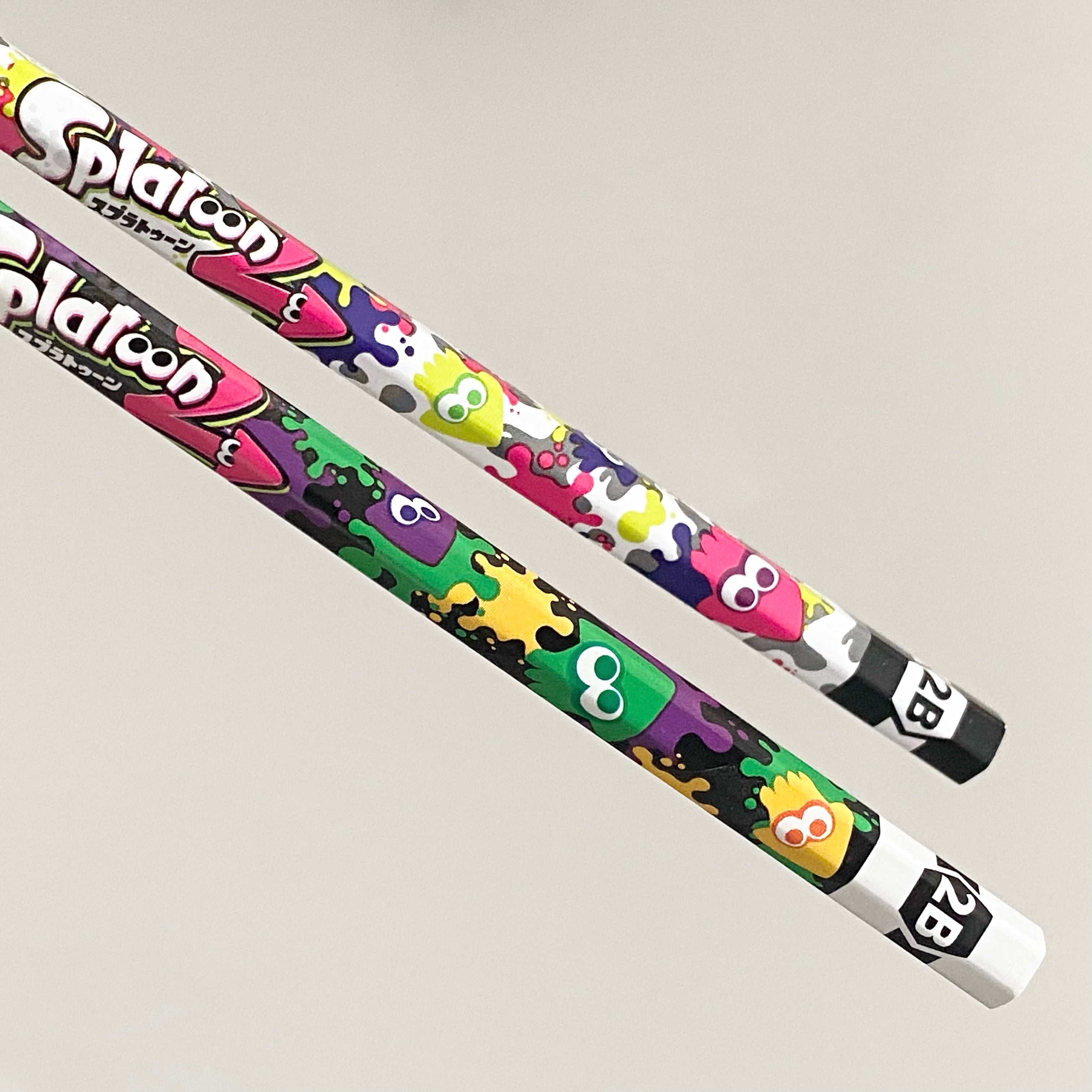 Lápiz Splatoon 2. 2B. (2 lápices). Mitsubishi