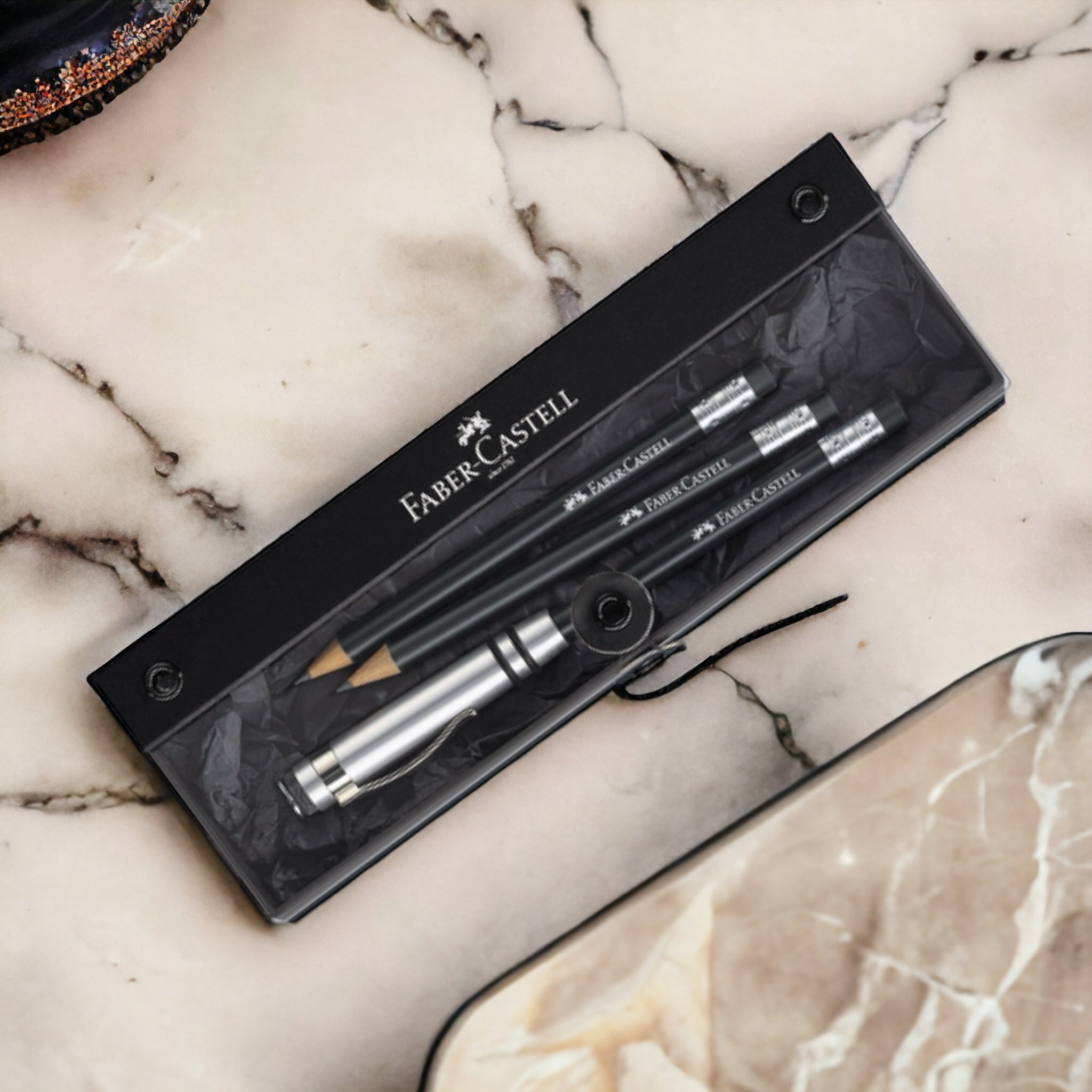 Estuche de Regalo Lápiz Perfecto. Negro. Faber-Castell