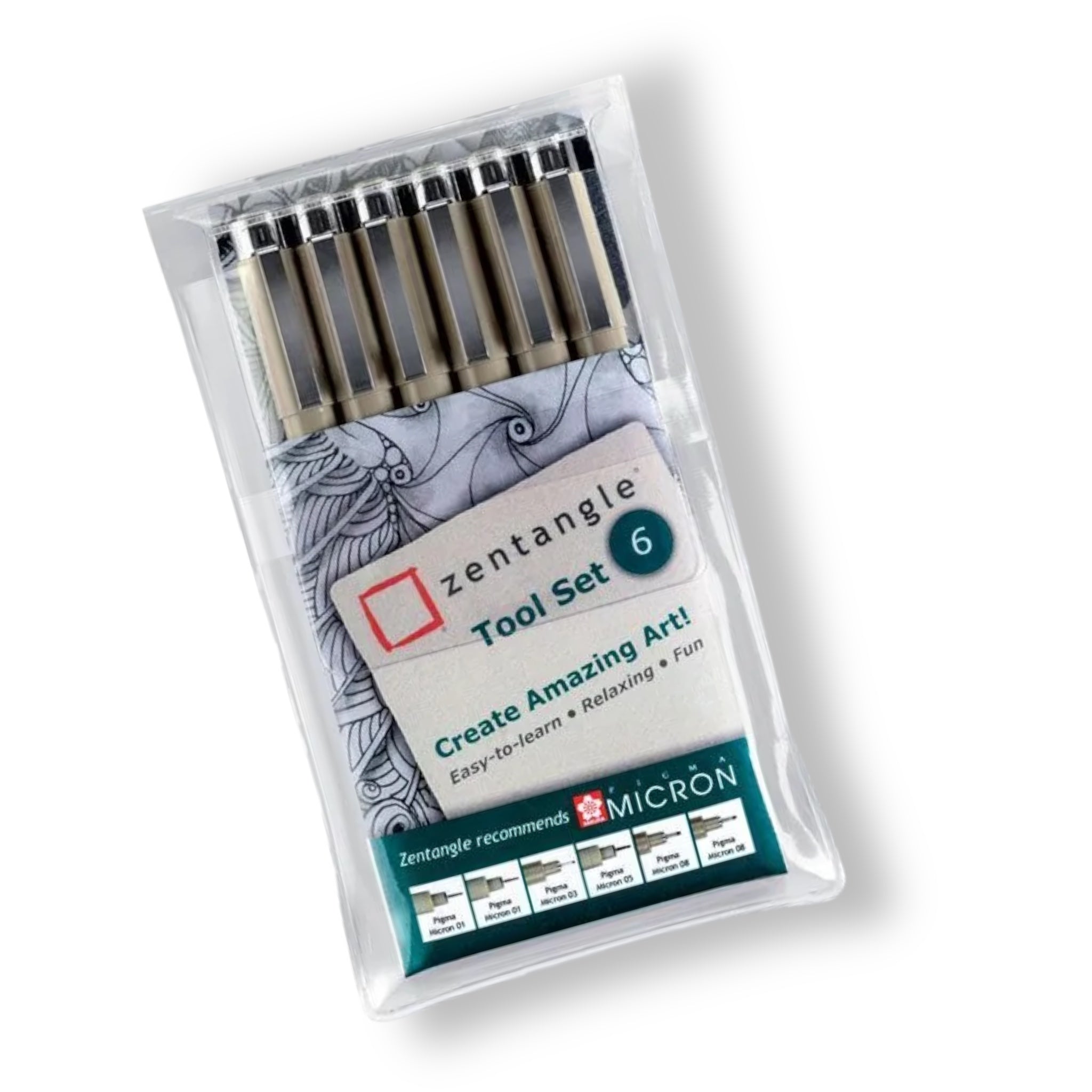 Set de Zentangle 6 piezas. Sakura