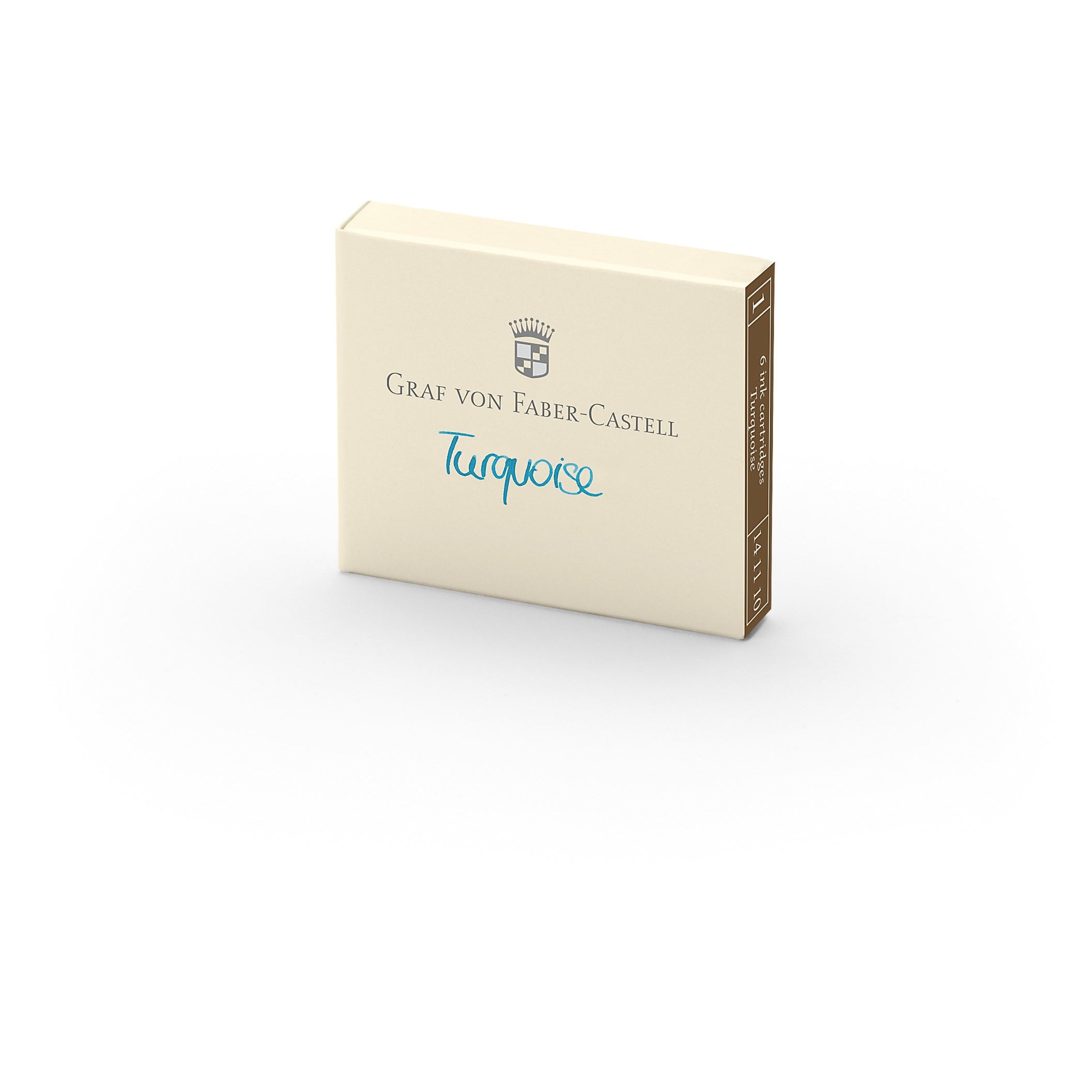 Estuche 6 cartucho de tinta. Turquoise. Graf Von Faber-Castell - Black Sheep Handmade