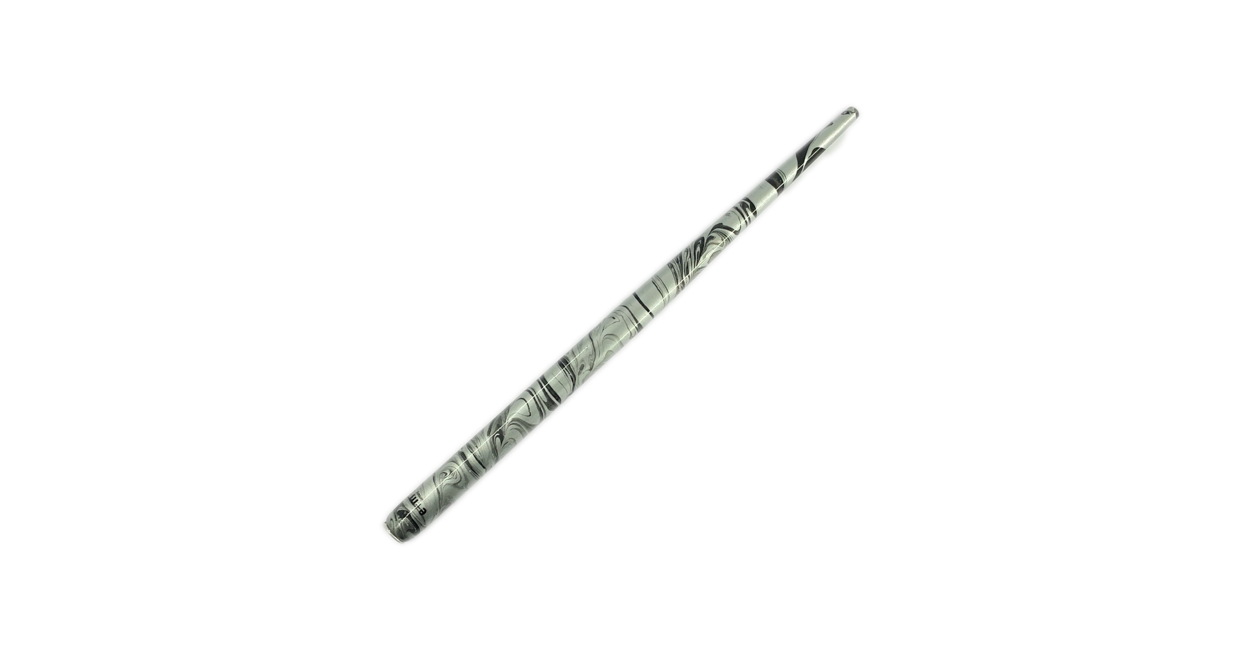 Porta Plumillas Mármol. Plateado-Negro. e+m